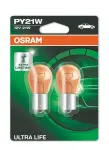 Osram pirn 2tk PY21W 12V 21W BAU15s Ultra life . Blister oranž 7507ULT 